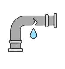 Broken pipe icon